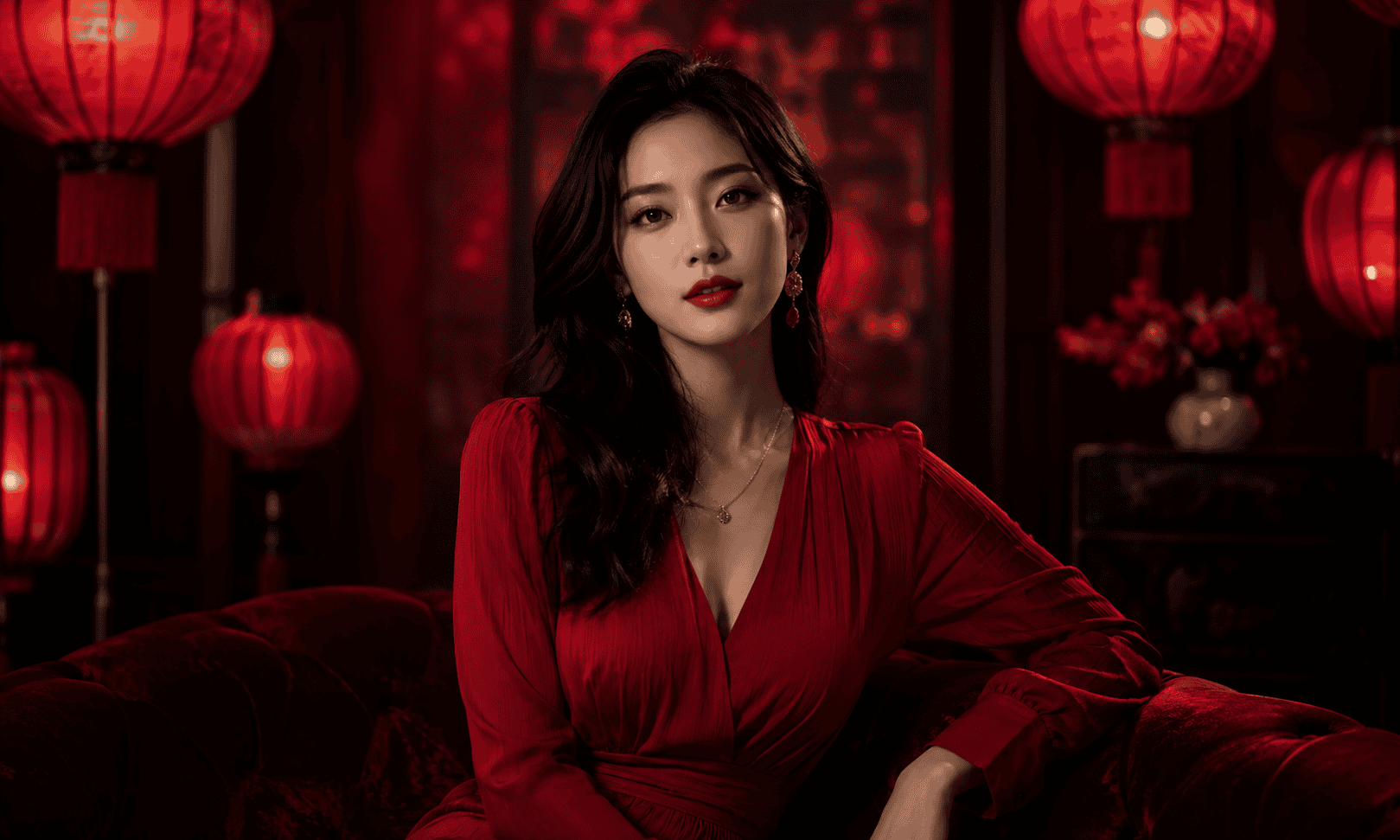 asian cams on Crimson Rose