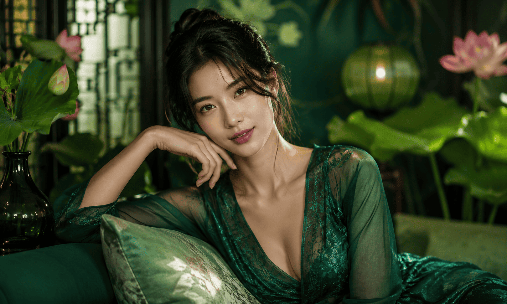 asian cam girls on Green Lotus