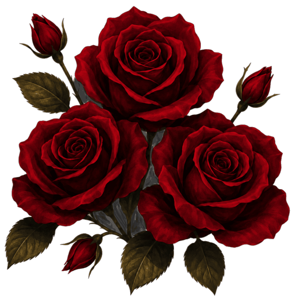 Crimson Rose bouquet