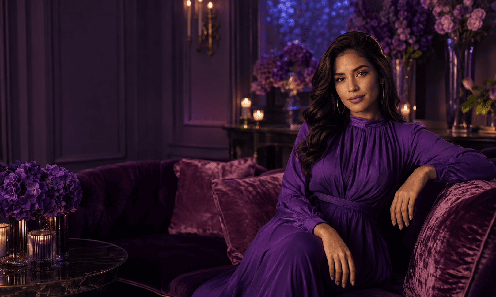 latina live cams on Purple Violette