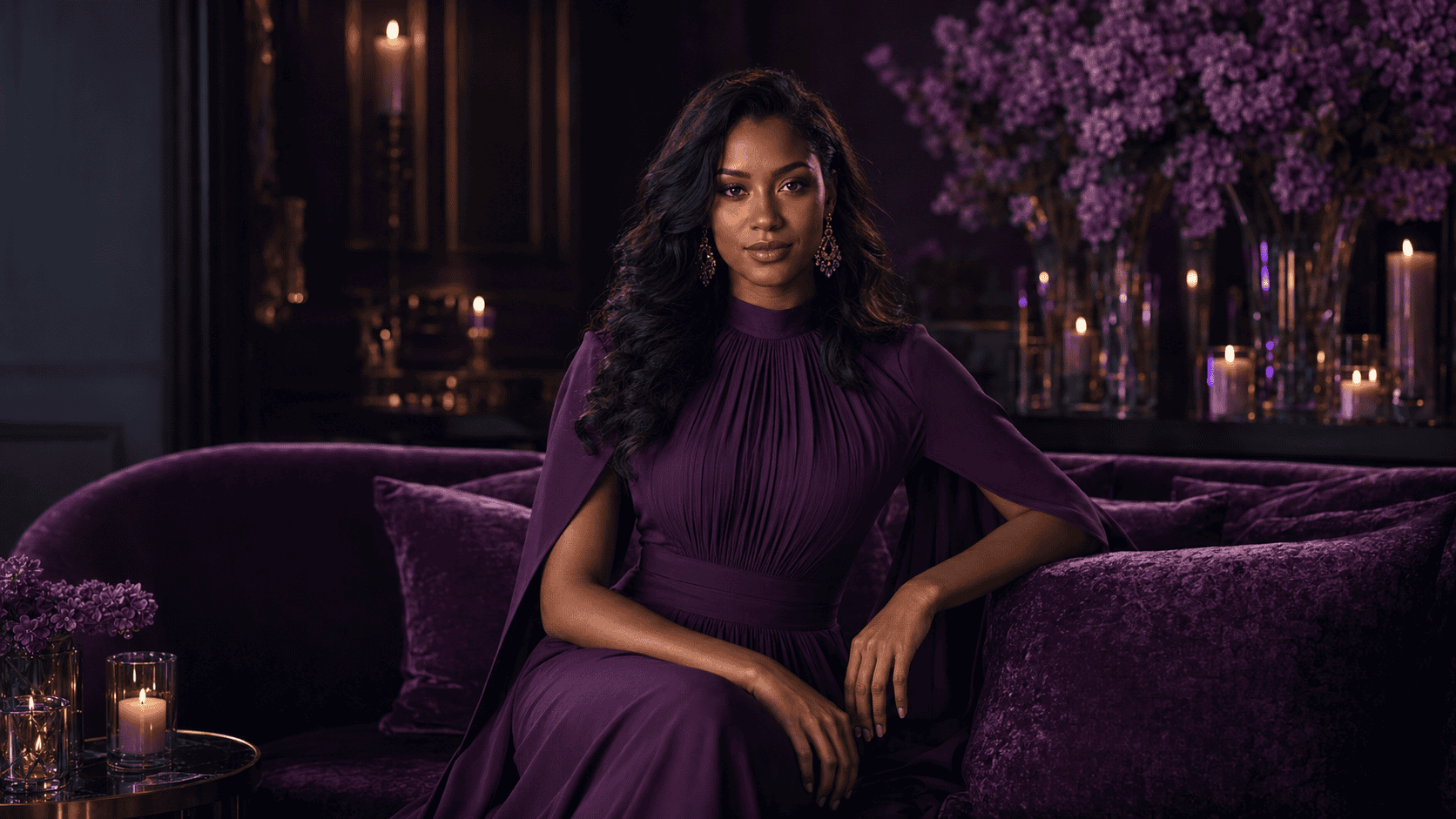ebony live cams on Purple Violette